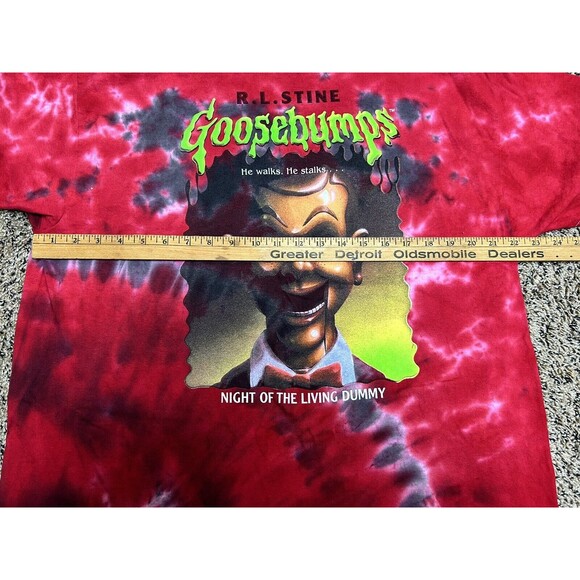 Goosebumps Shirt Red Tie Dye - Night of the Living Dummy - Size Large Slappy - Picture 4 of 6